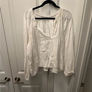 American Eagle Outfitters White Blouse